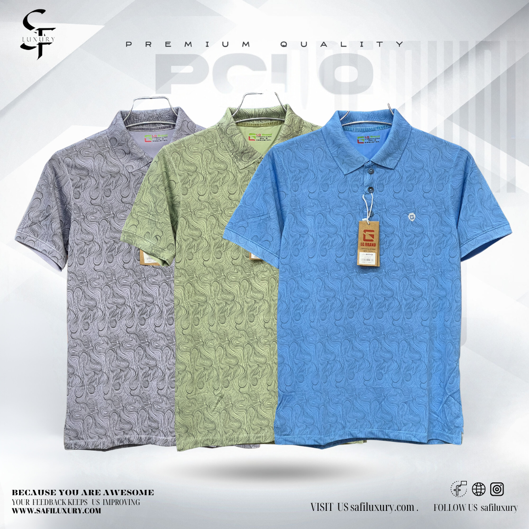 Men's Printed Polo T-Shirt