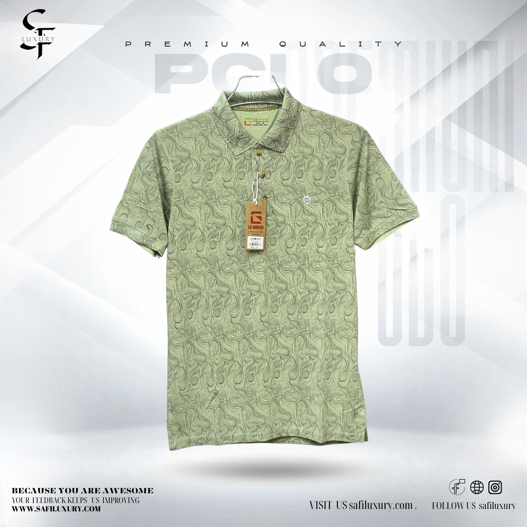 Men's Printed Polo T-Shirt - Image 2