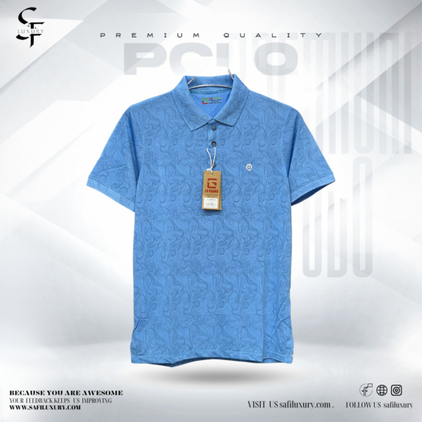 Men's Printed Polo T-Shirt - Image 3