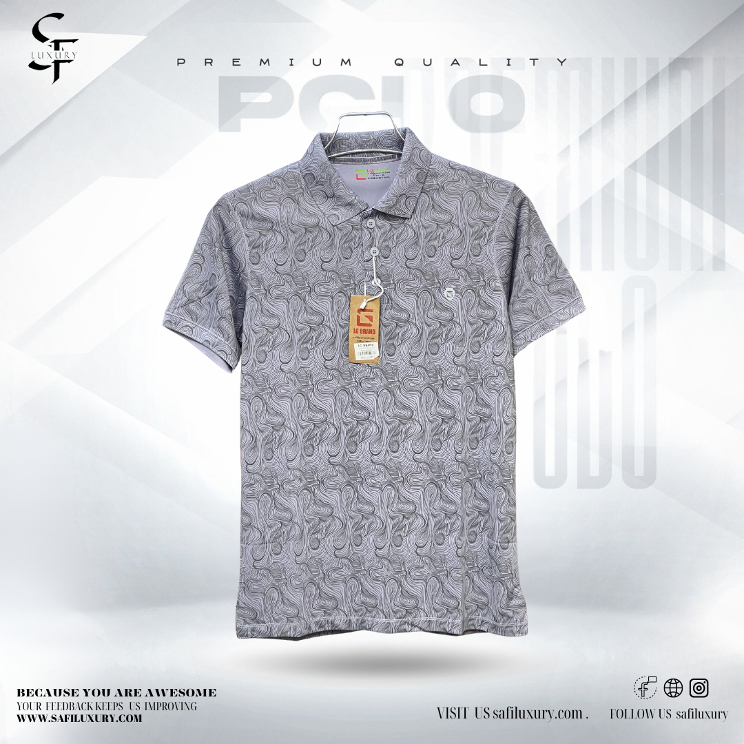 Men's Printed Polo T-Shirt - Image 4